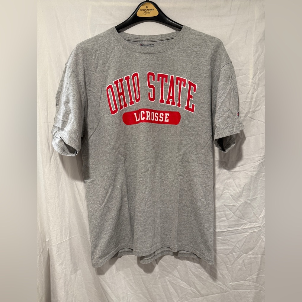 Champion Gray Ohio State Lacrosse Tee